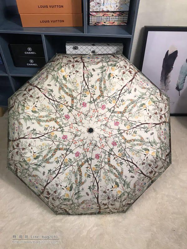 GUCCI古馳傘 時尚單品 抽象字母 驚豔款 亞太專櫃最新款 全自動UV晴雨傘 防曬隔熱 防紫外線  zm1074